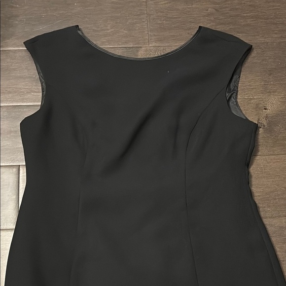 evan picone black bubble ruffle dress, size 10 - Picture 2 of 8